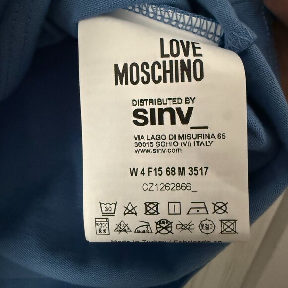 Love Moschino Blue Crewneck T-Shirt - Picture 4 of 4